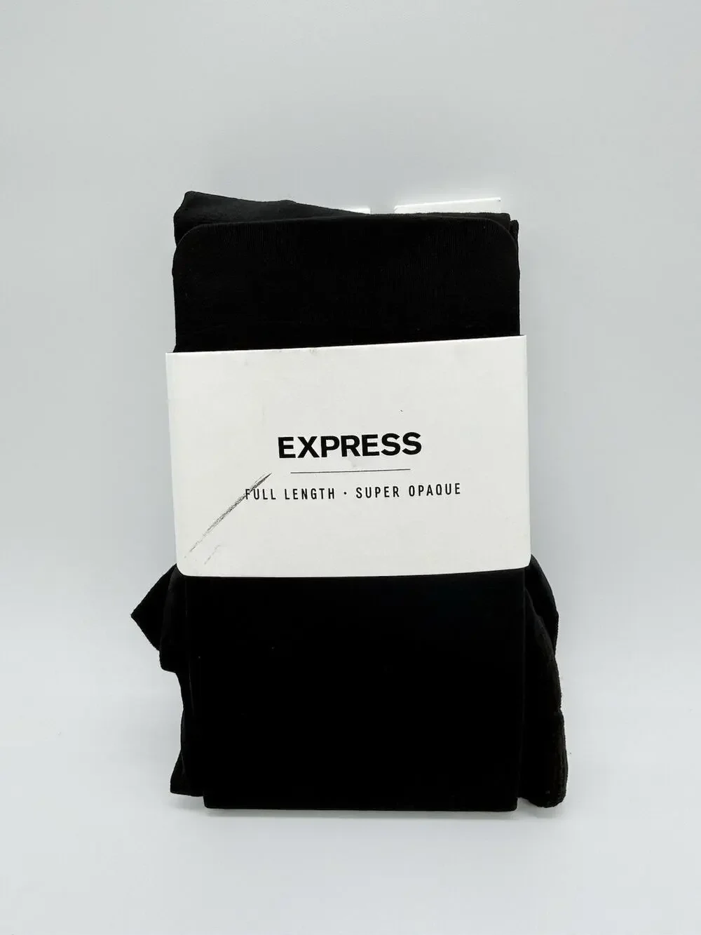 Women's Express Super Opaque Full Length Tights Black Size S/M New